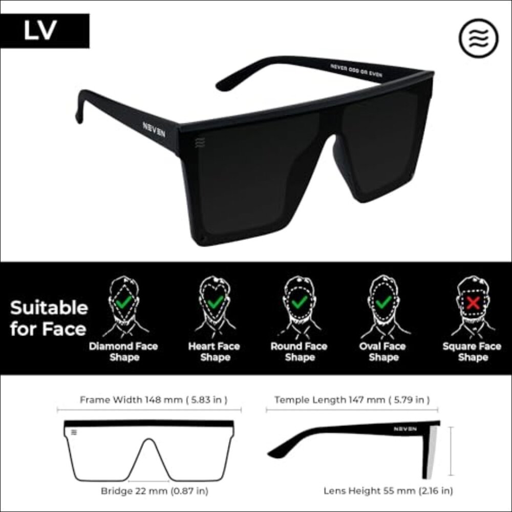 Polarized Rectangular Sunglasses With Tr90 Frame … - image 6